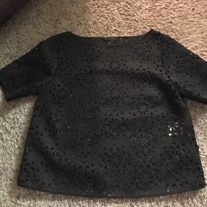 Black structured Banana Republic shirt