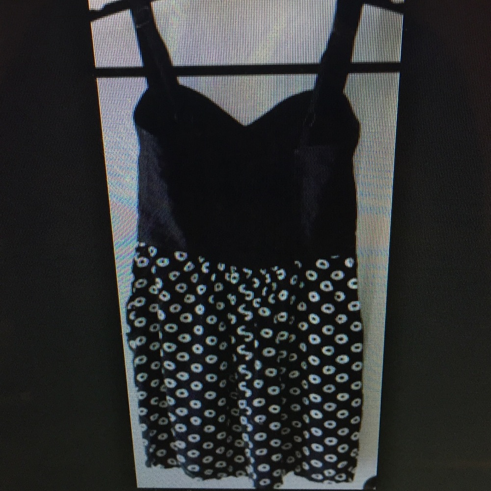 Black and white dot dress