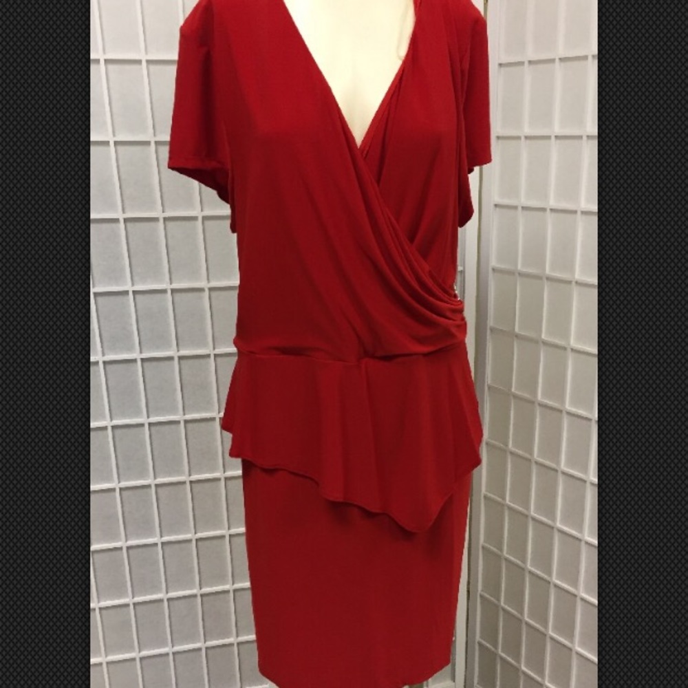 EY Signature Woman Cocktail Dress red new Size 1X