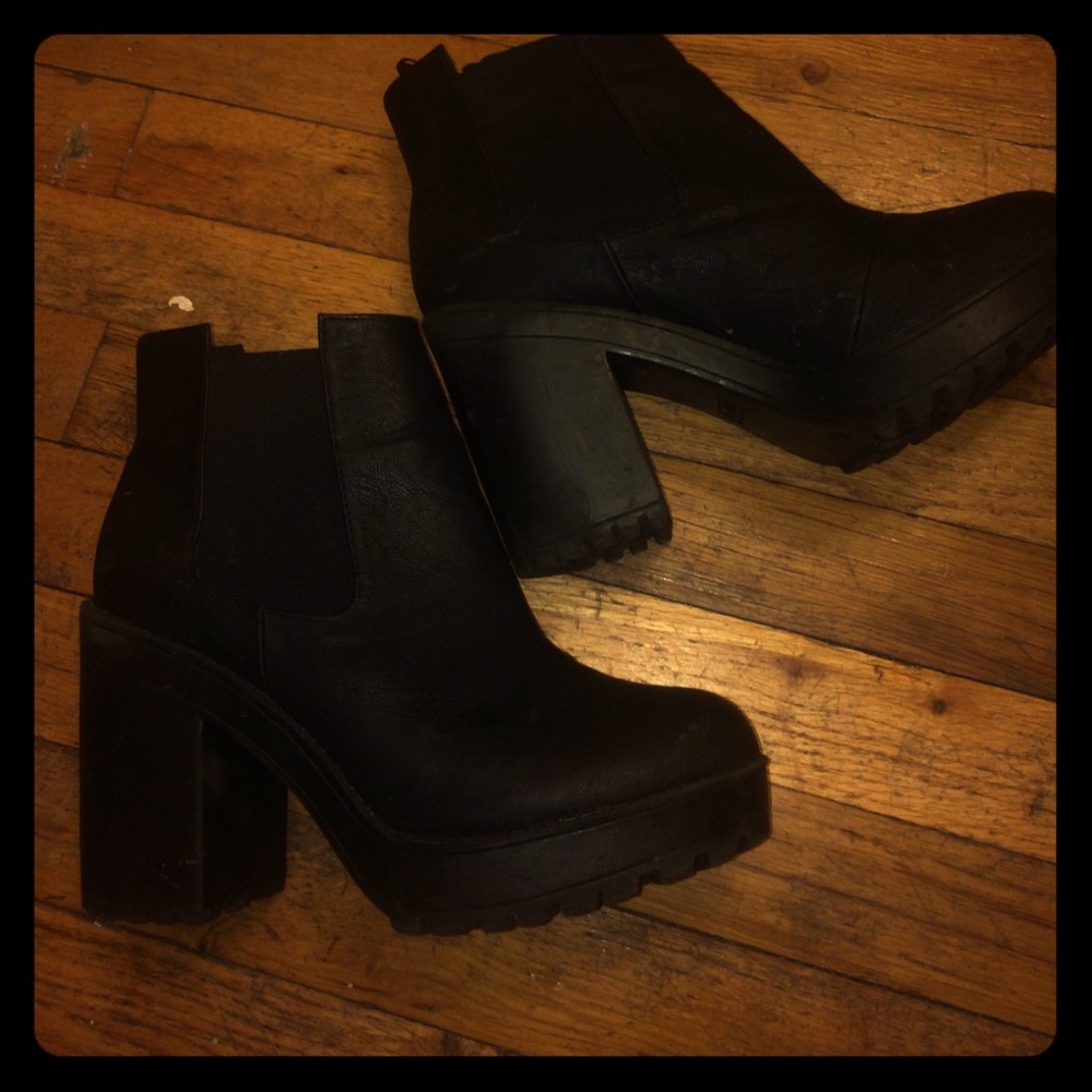 Chunky Platform Booties size 9.5
