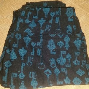 LULAROE BNWT KEY LEGGINGS OS