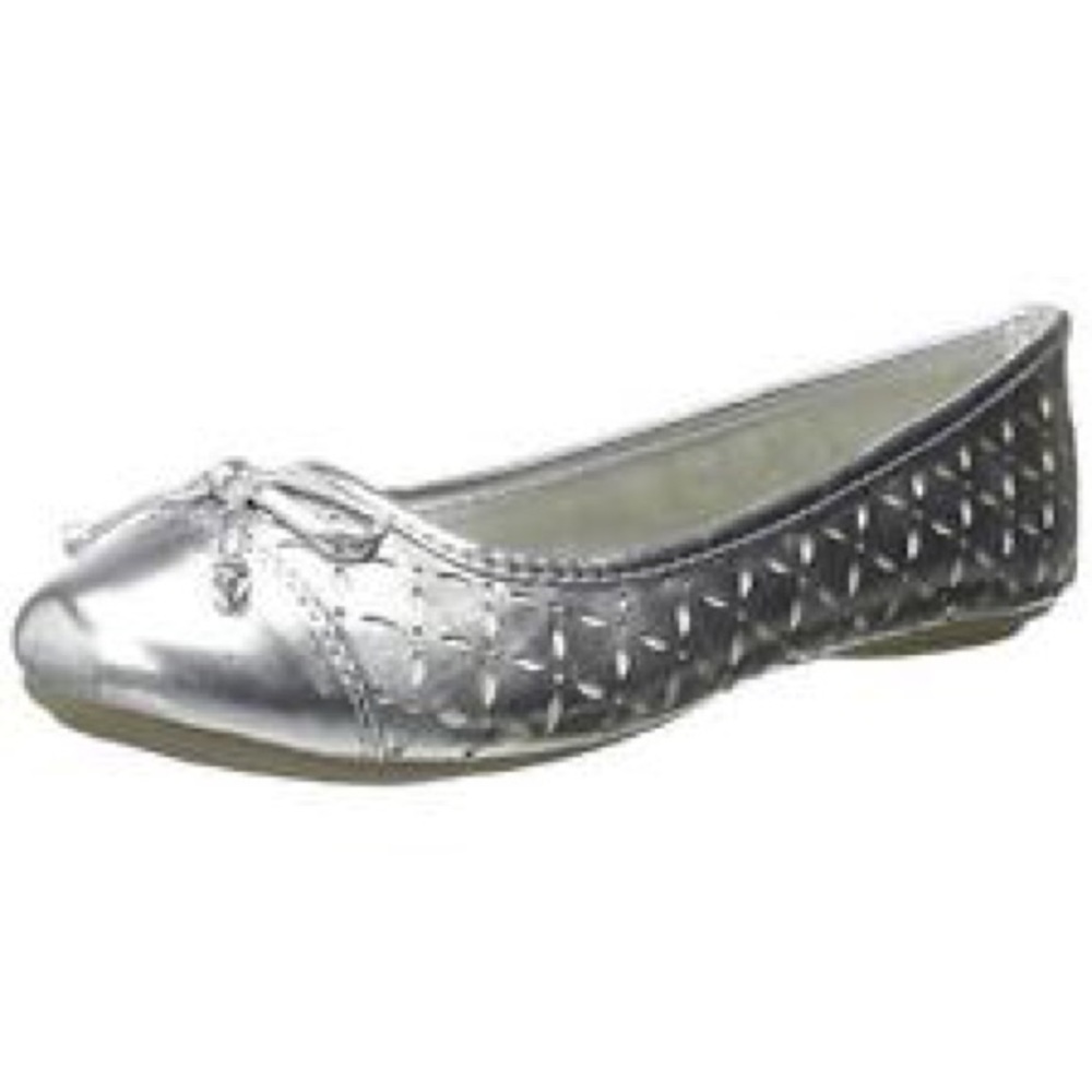 Sperry girls"Bethany" in white and silver
