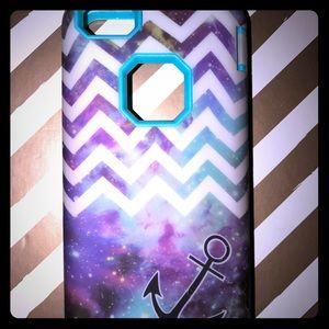 iPhone 5c/5s/6se galaxy chevron phone case