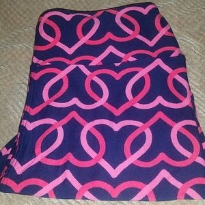 LULAROE VALENTINE'S LEGGINGS OS BNWT