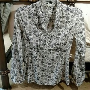 J.Crew half-button blouse