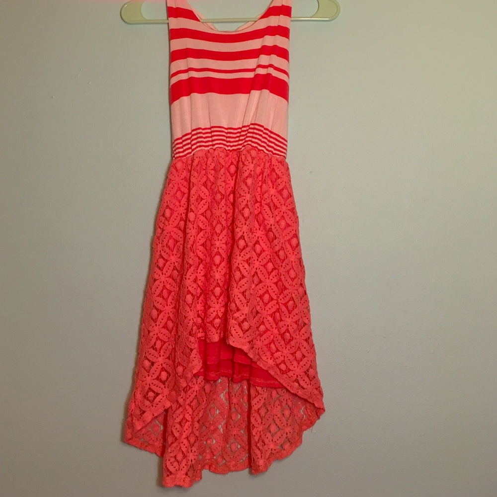 Pink & White Dress