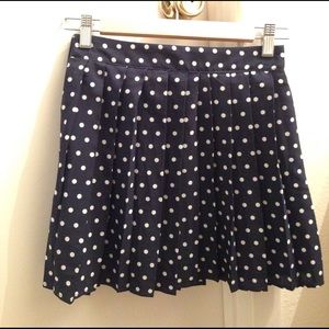 Pretty blue and white polka dot skirt