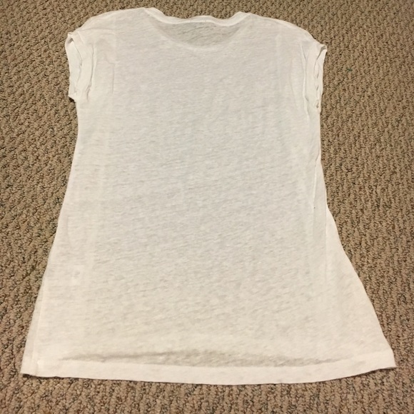 J Crew Eyelet Front Linen Tee - Picture 3 of 5