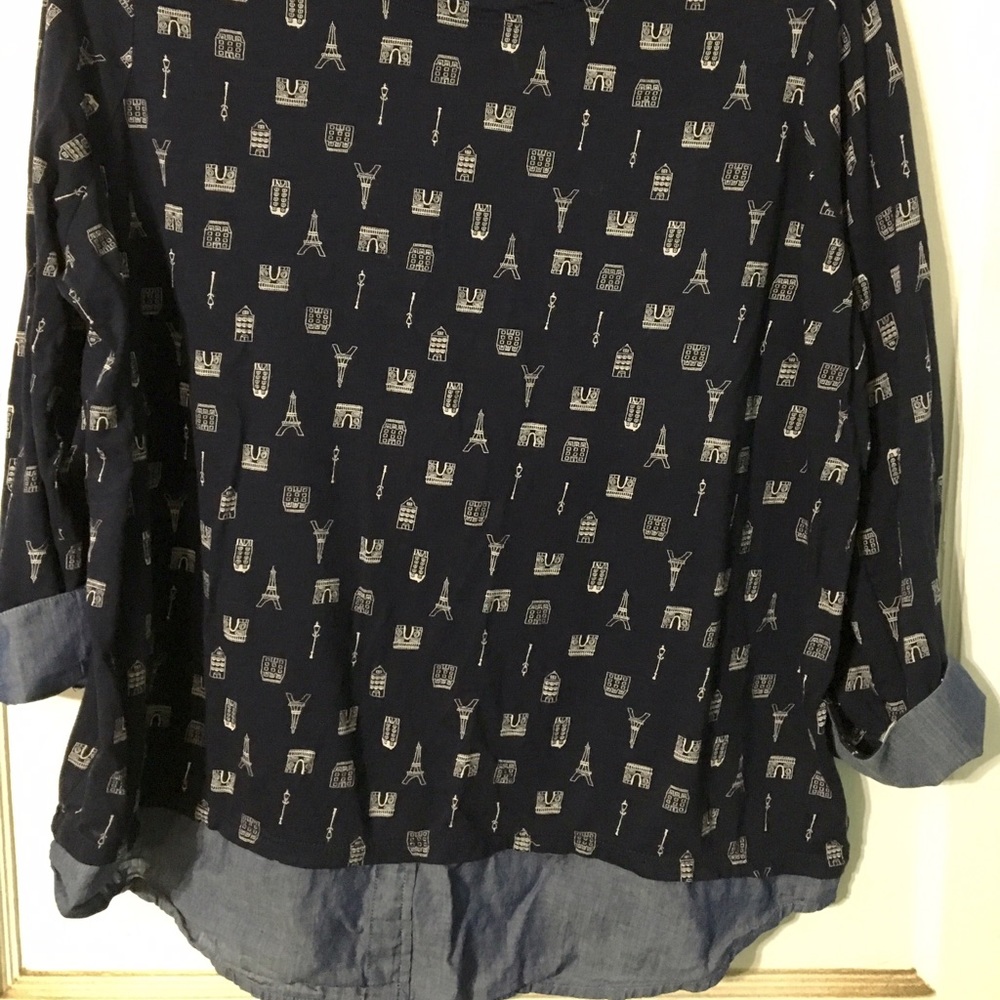 Reduced! Navy with Chambray trim.