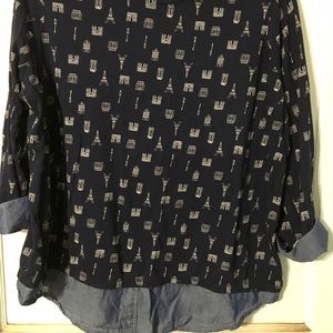 Reduced! Navy with Chambray trim.