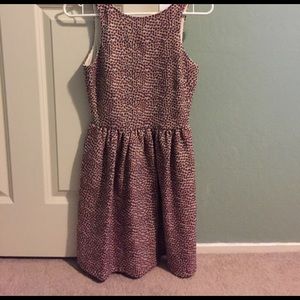 Red & blue-gray pattern Zara dress (Medium)