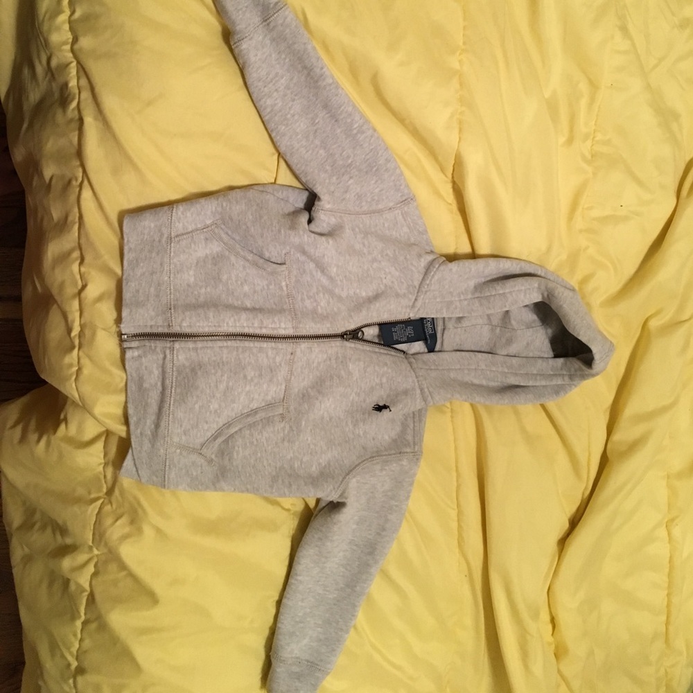 Zip up grey hoodie