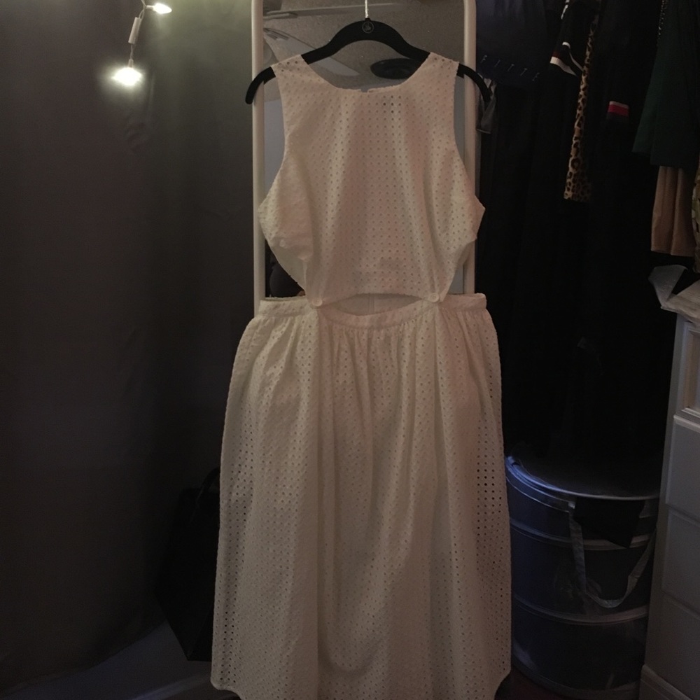 Top shop white lucite dress 10