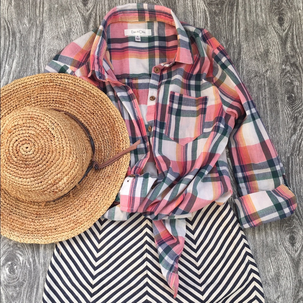 Nordstrom nautical high-waist shorts