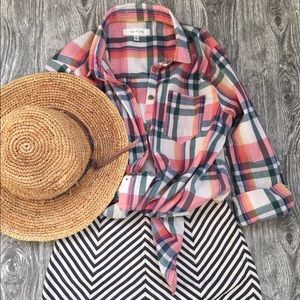 Nordstrom nautical high-waist shorts