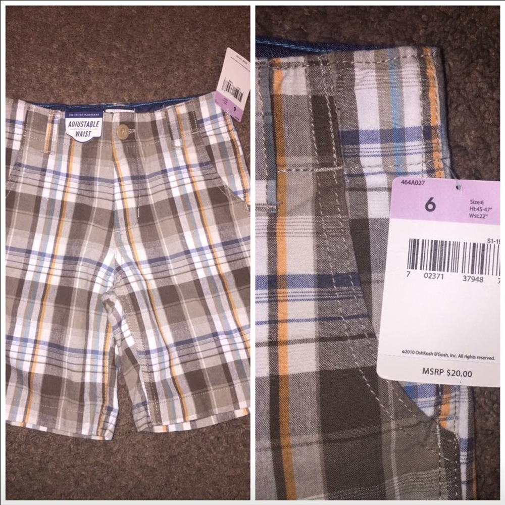 OshKosh Plaid Shorts