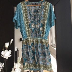 Floral Peasant Dress