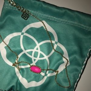 Pink stone Kendra Scott necklace