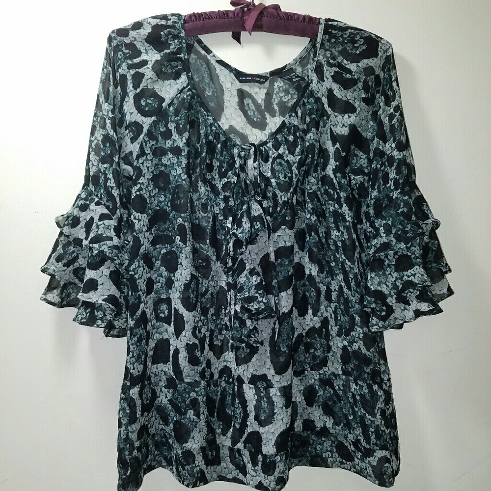 Womens Sheer Medium Blouse