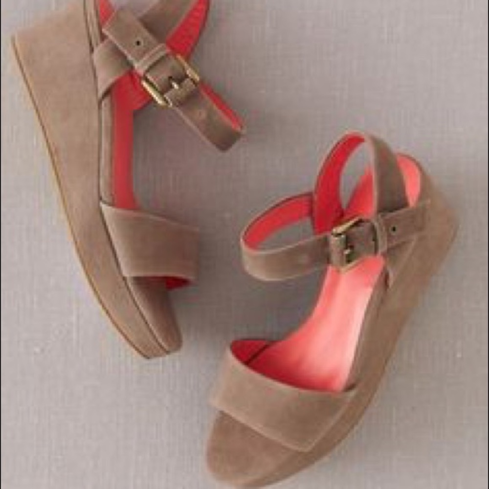 Boden Suede Demi Wedges