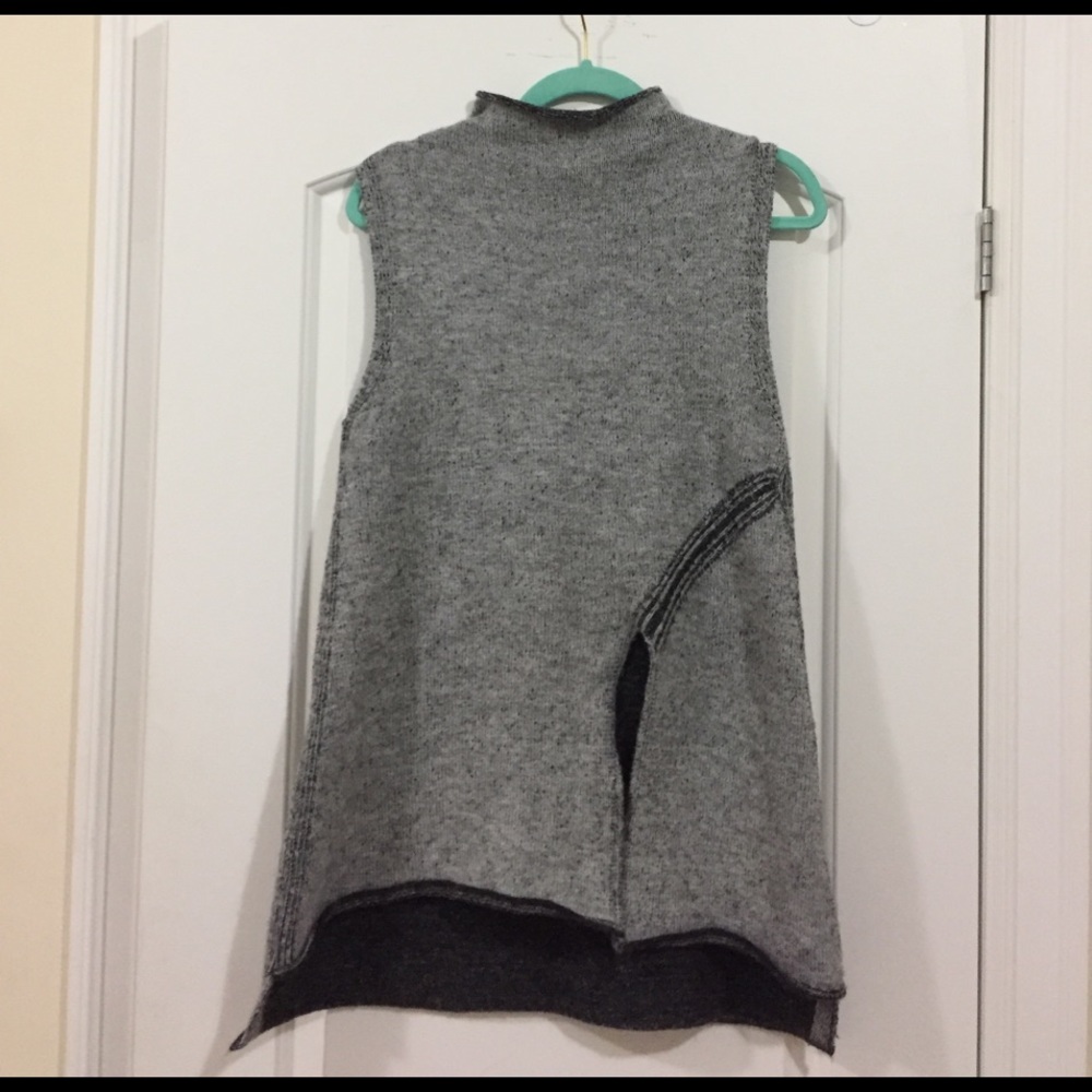 Grey Knit with slit in the front
