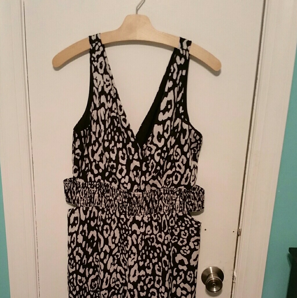 Animal print jumpsuit