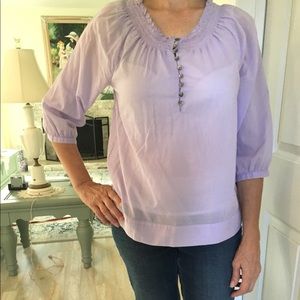 J Jill peasant smocked top