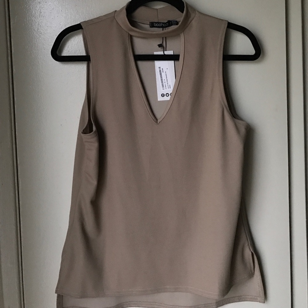 Nude choker top