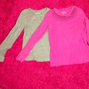 Pink and Gray Shirts