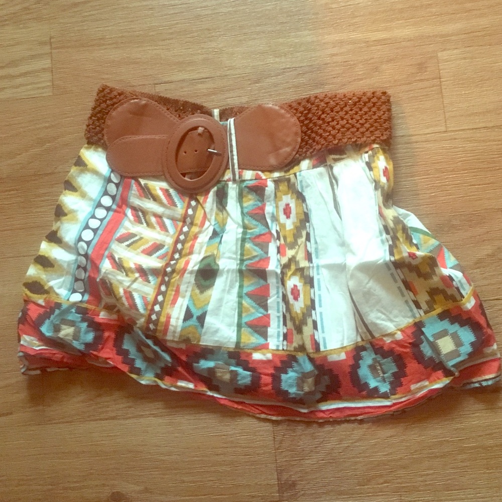 Tribal Skirt with Detachable Belt