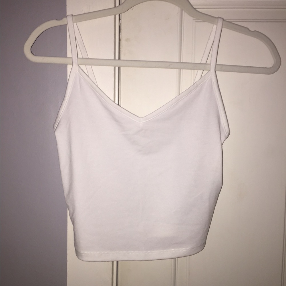 White crop top