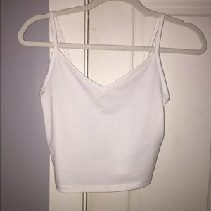 White crop top