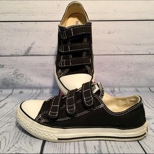 Black Converse Velcro Shoes