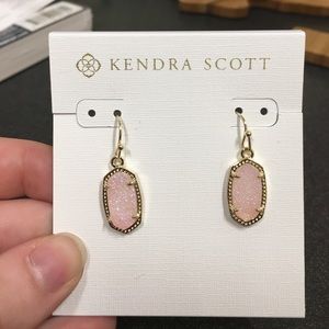 Kendra Scott Lee earrings in Light Pink Drusy