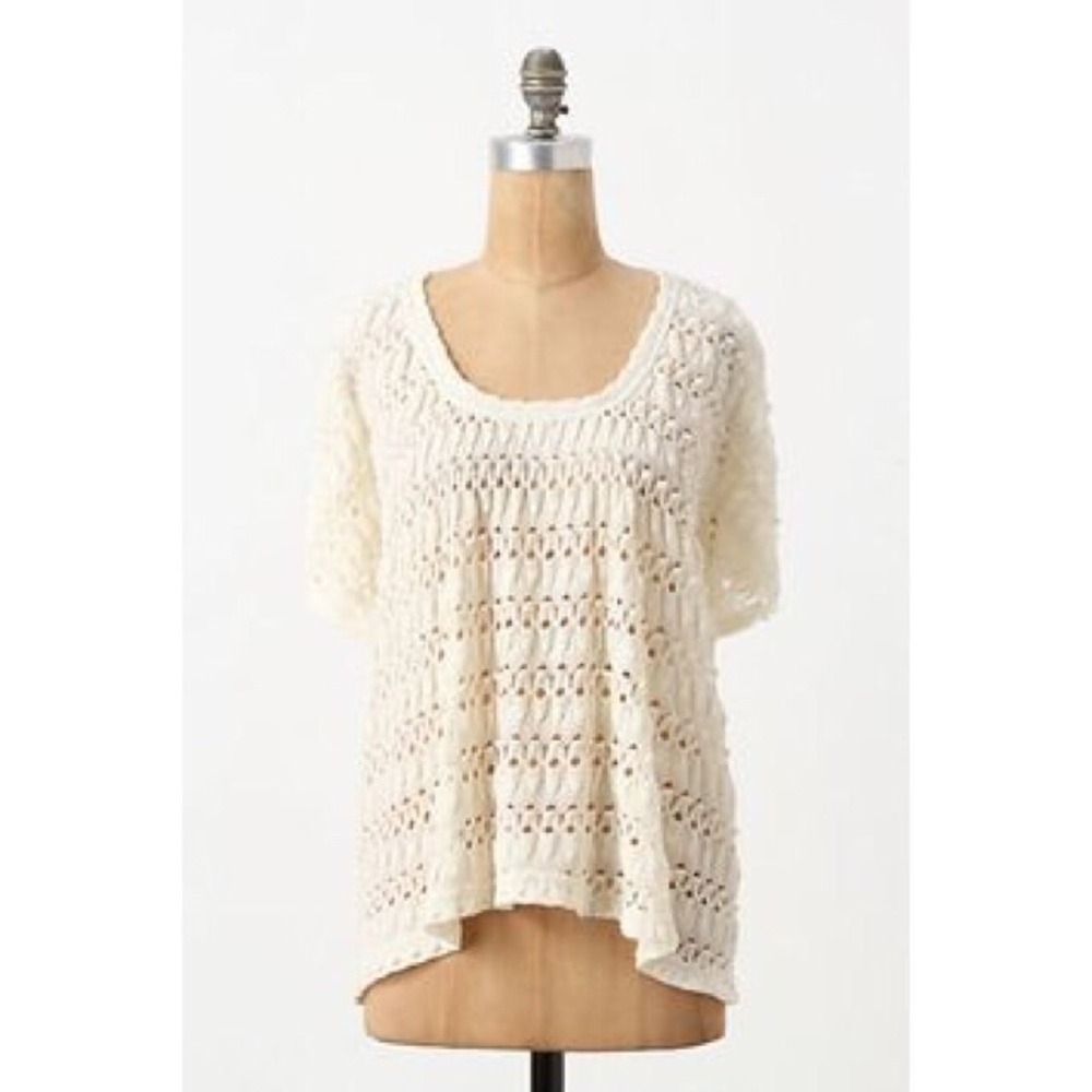 ANTHROPOLOGIE Eyelet Top