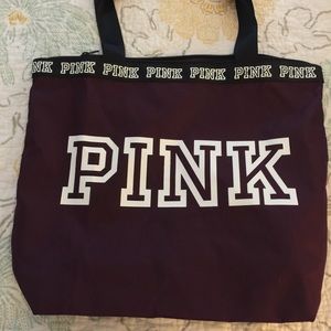 VS Pink Maroon Tote
