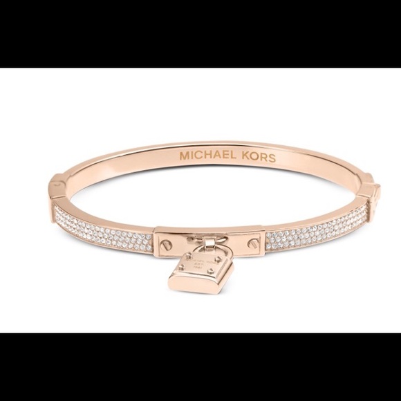 Michael Kors Jewelry - Michael Kors Rose Gold PadLock Bracelet