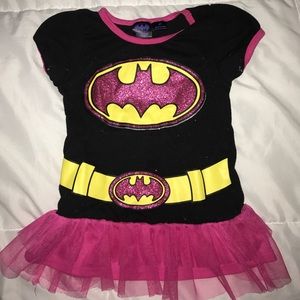 Batgirl shirt with ruffle