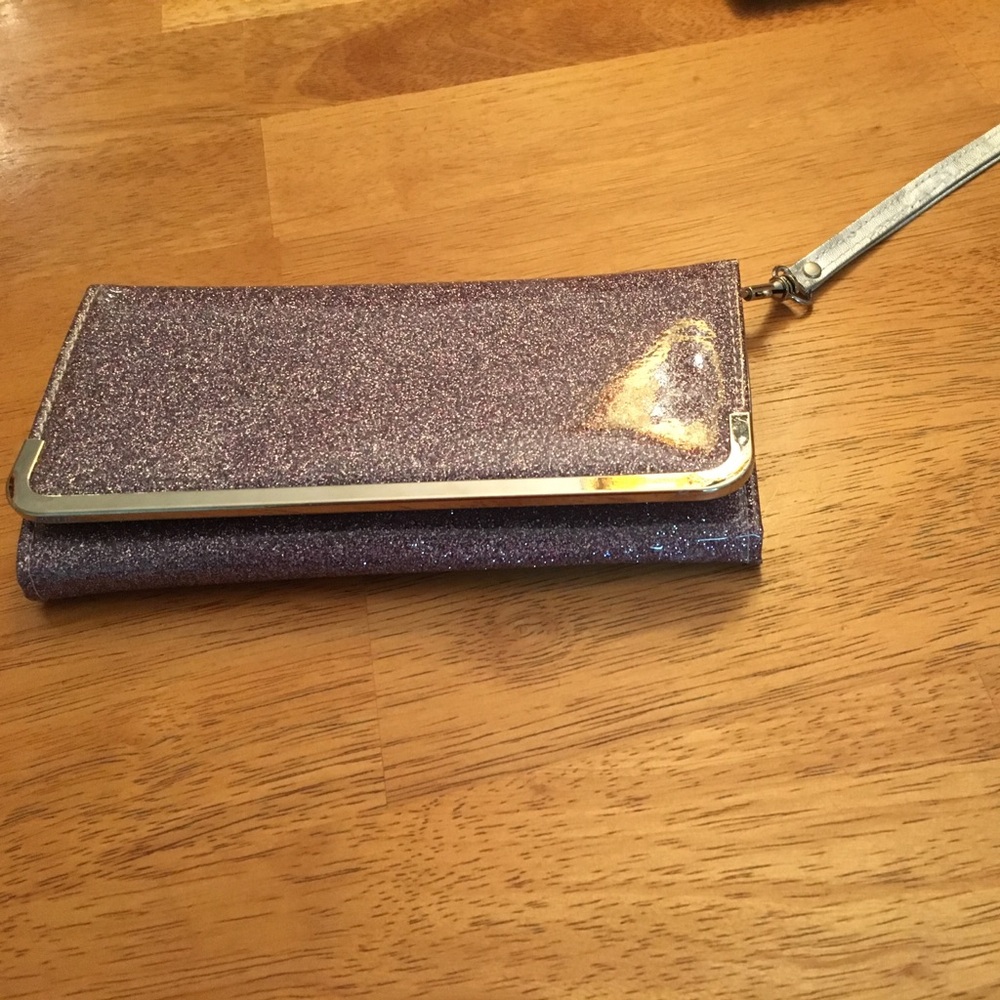 Purple glittery wristlets