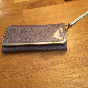 Purple glittery wristlets