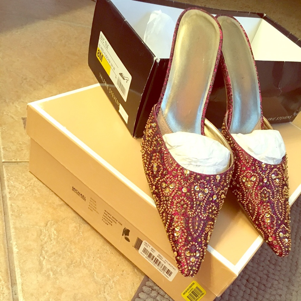Beautiful Beaded Mules