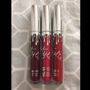 Kylie cosmetics Holiday edition lipstick and gloss