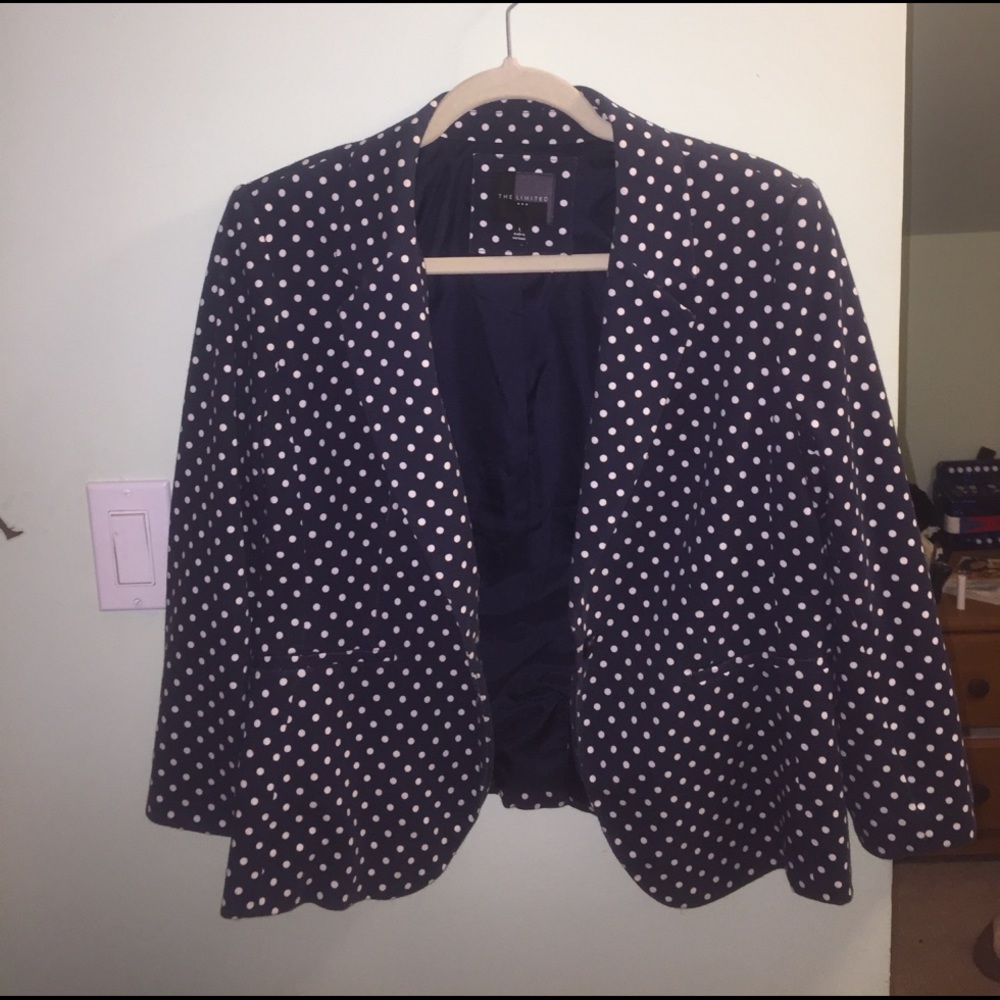 Polka dot blazer