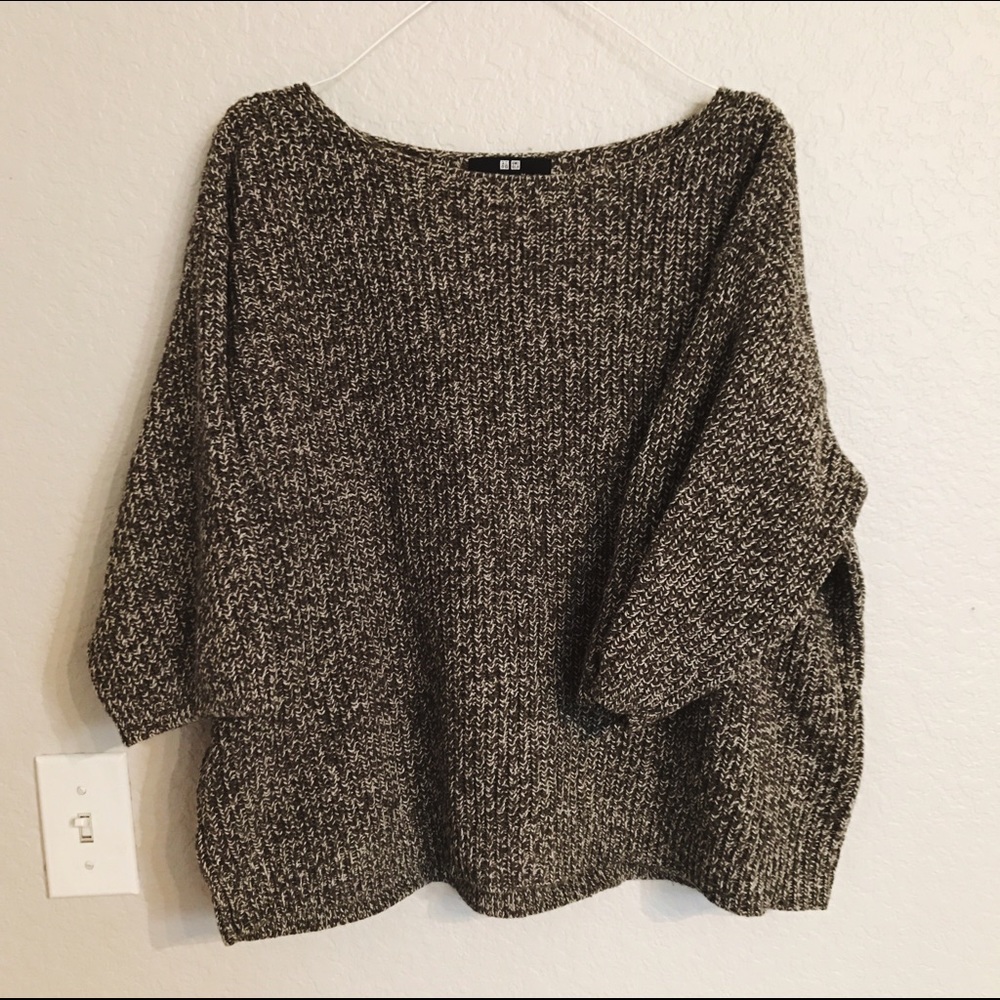 Uniqlo knitted 3/4 sleeve sweater