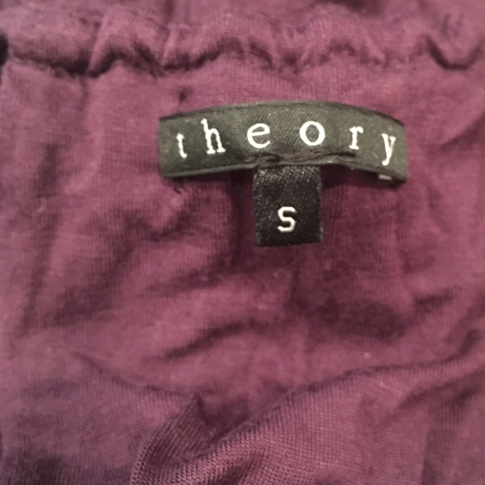 SALE! $265 Theory PURPLE Jersey Maxi Dress S - Picture 5 of 5