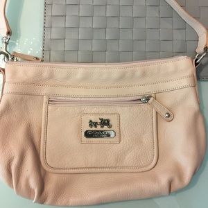Beige Coach Hobo Bag