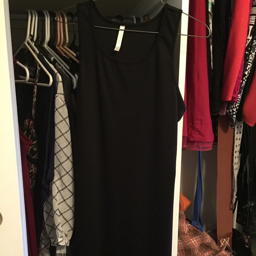 Black tank dress
