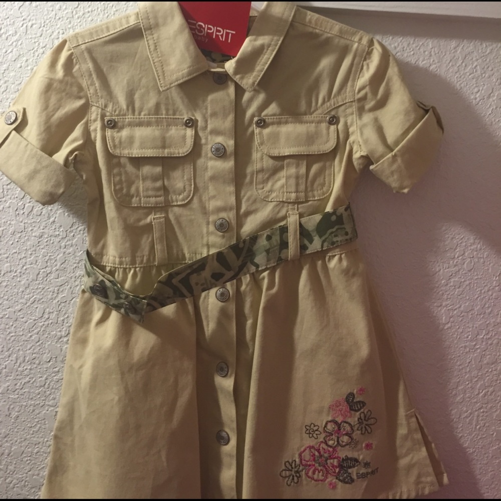 BNWT Esprit Khaki dress Sz 18M