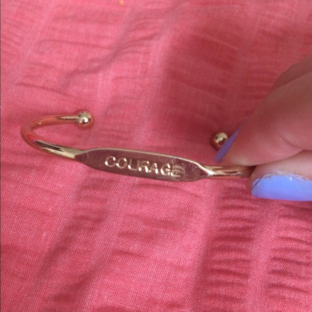 Gold Courage Bangle and Necklace bundle!