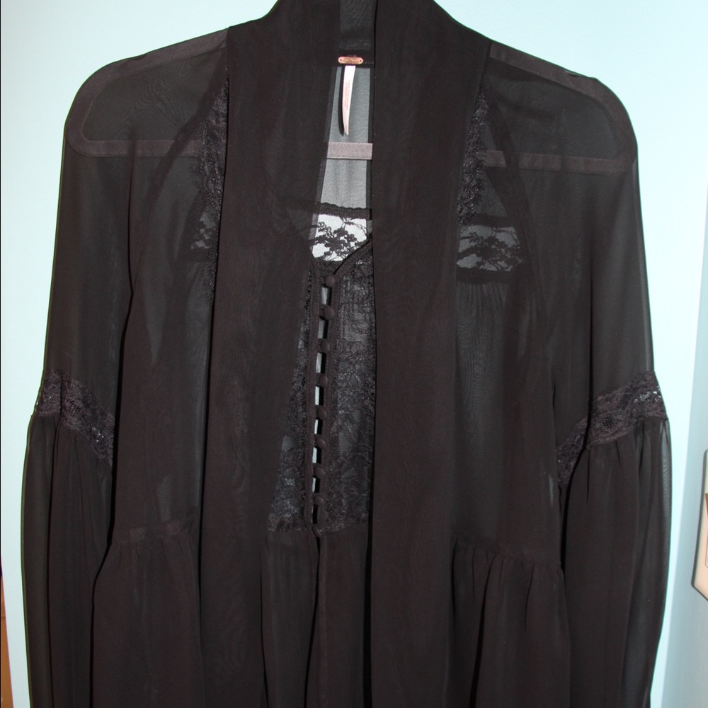 Sheer Free People blouse